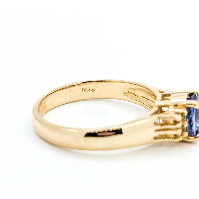 Ring .04ctw Round Diamonds .80ct Tanzanite 14ky Sz6.75 3.5g 225070111