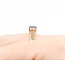 Ring .04ctw Round Diamonds .80ct Tanzanite 14ky Sz6.75 3.5g 225070111