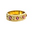 Bracelet Bangle Antique Style .75ctw Round/Euro/Rose Diamonds 8.0ctw Pink Tourmaline 14ky 5.5" 36.2g 225080002