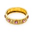 Bracelet Bangle Antique Style .75ctw Round/Euro/Rose Diamonds 8.0ctw Pink Tourmaline 14ky 5.5" 36.2g 225080002