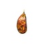 Pendant Bezel Freeform Ammolite 18ky 45x18.5mm 7.3g 225070126