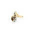 Ring Mid Century Fan Style .09ctw Round Diamonds 6.8mm Akoya Pearl 14ky Sz5 5.8g 225070104