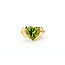Ring Heart 3.50ct Peridot 14ky Sz7.75 4.0g 225070103