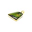 Pendant Bezel Freeform Ammolite 18ky 28.5x22.5mm 4.7g 225070127