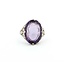 Ring Art Deco Carved Amethyst 14kw Sz6.5 5.3g 225070150