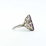 Ring Art Deco Carved Amethyst 14kw Sz6.5 5.3g 225070150