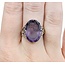 Ring Art Deco Carved Amethyst 14kw Sz6.5 5.3g 225070150