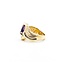 Ring Swirl .20ctw Round Diamonds 1.70ct Amethyst 14ky Sz6 8.2g 225070110