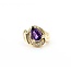 Ring Swirl .20ctw Round Diamonds 1.70ct Amethyst 14ky Sz6 8.2g 225070110