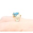 Ring Bypass 3.4ct Topaz 10ky Sz7 3.2g 225070105