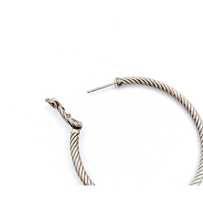 Earrings David Yurman Hoops SS 2.75x46mm 13.5g 225070088