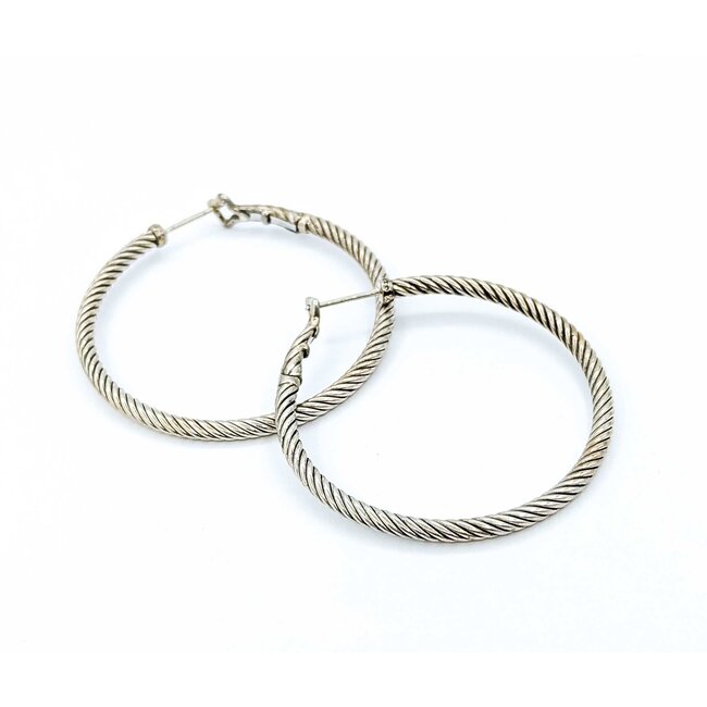 Earrings David Yurman Hoops SS 2.75x46mm 13.5g 225070088