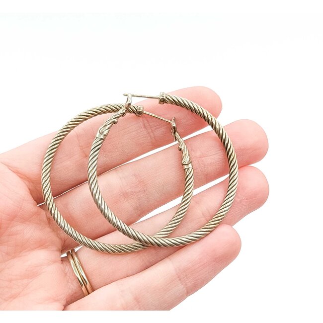 Earrings David Yurman Hoops SS 2.75x46mm 13.5g 225070088