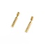 Earrings Dangle Bar .15ctw Single Cut Diamonds 14ky 23x4mm 2.2g 225070118