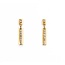 Earrings Dangle Bar .15ctw Single Cut Diamonds 14ky 23x4mm 2.2g 225070118
