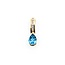 Pendant Drop .05ctw Round Diamonds .85ct Topaz 14ky 18.5x5mm 1.4g 225070119