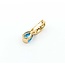 Pendant Drop .05ctw Round Diamonds .85ct Topaz 14ky 18.5x5mm 1.4g 225070119