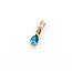 Pendant Drop .05ctw Round Diamonds .85ct Topaz 14ky 18.5x5mm 1.4g 225070119