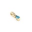 Pendant Drop .05ctw Round Diamonds .85ct Topaz 14ky 18.5x5mm 1.4g 225070119