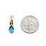 Pendant Drop .05ctw Round Diamonds .85ct Topaz 14ky 18.5x5mm 1.4g 225070119