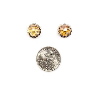 Earrings David Yurman 8.5mm Citrine SS 10.3mm 4.7g 225070087