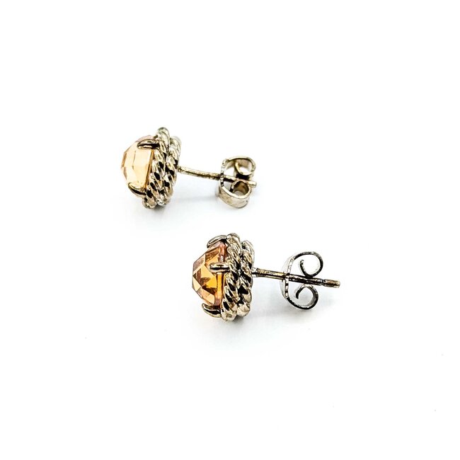 Earrings David Yurman 8.5mm Citrine SS 10.3mm 4.7g 225070087