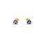 Earrings Stud 1.00ctw Tanzanite 14ky 5mm 1.2g 225070114