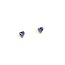 Earrings Stud 1.00ctw Tanzanite 14ky 5mm 1.2g 225070114