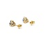 Earrings Stud 1.00ctw Tanzanite 14ky 5mm 1.2g 225070114