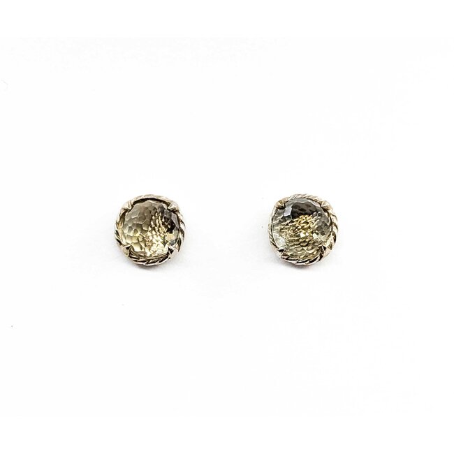 Earrings David Yurman Lemon Quartz SS 9.5mm 3.4g 225070084