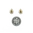 Earrings Jackets .15ctw Single Cut Diamonds 14ky 10.5x8mm 1.2g 225070116