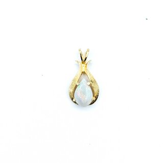 Pendant Drop .85ct Opal 14ky 20x10mm 1.4g 225070120