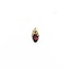 Pendant Drop .01ct Round Diamond 1.39ct Garnet 14ky 15x8mm 1.5g 225070125