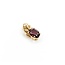 Pendant Drop .01ct Round Diamond 1.39ct Garnet 14ky 15x8mm 1.5g 225070125