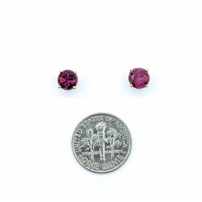 Earrings Studs 2.10ctw Pink Tourmaline 14ky 1.7g 225080005