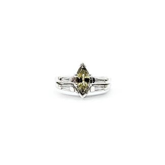 Ring  Contour Band .35ctw Baguette DiamondsGIA: 2243072207  .91ct Color-Changing Alexandrite 900pt 11mm Sz6 7.2g 125040043