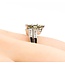 Ring Set Contour Band .35ctw Baguette Diamonds .90ct Alexandrite 900pt Sz6 7.2g 125040043