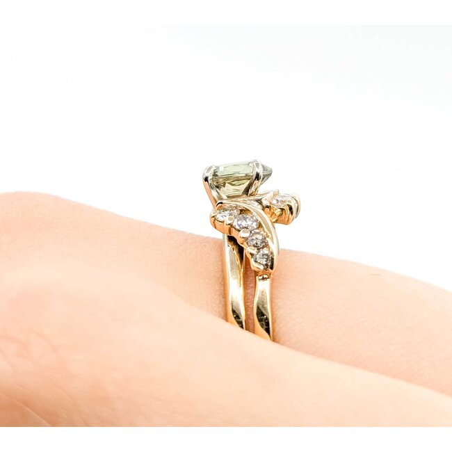 Ring .50ctw Round Diamonds .85ct Alexandrite GIA: 2231584947 14ky sz7 7.5mm 124060191