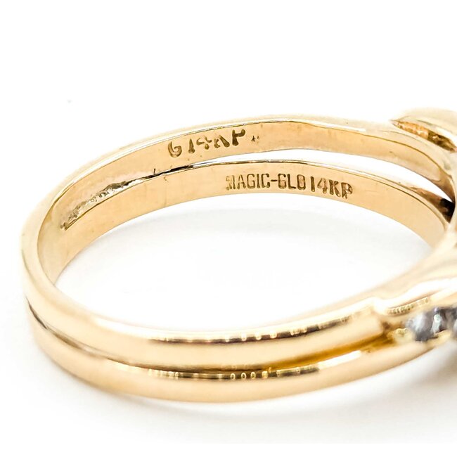 Ring .50ctw Round Diamonds .85ct Alexandrite GIA: 2231584947 14ky sz7 7.5mm 124060191