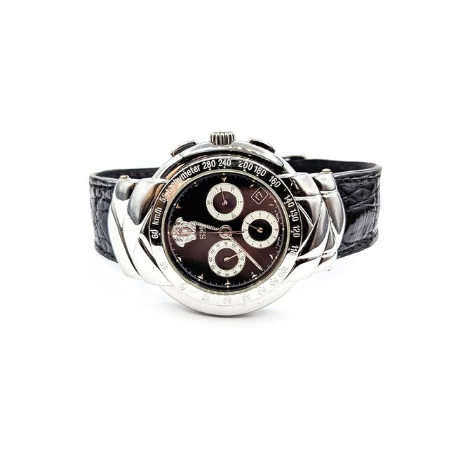 Watch Versace Model 9 137 922 LImited Edition #01/2500 42mm Stainless Steel Leather Strap Box 225086605