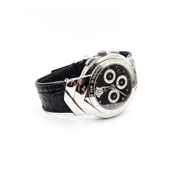 Watch Versace Model 9 137 922 LImited Edition #01/2500 42mm Stainless Steel Leather Strap Box 225086605