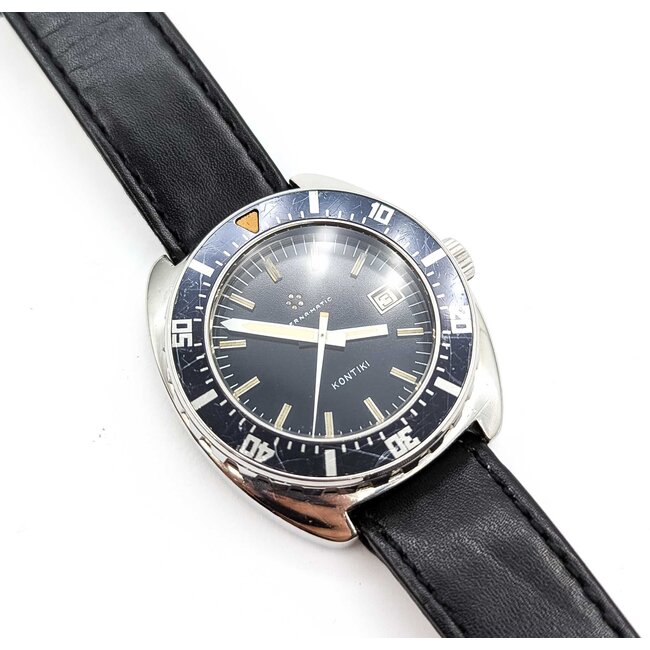 Watch Eternamatic Kontiki 41mm Stainless Steel Leather Strap Watch Only 225086601