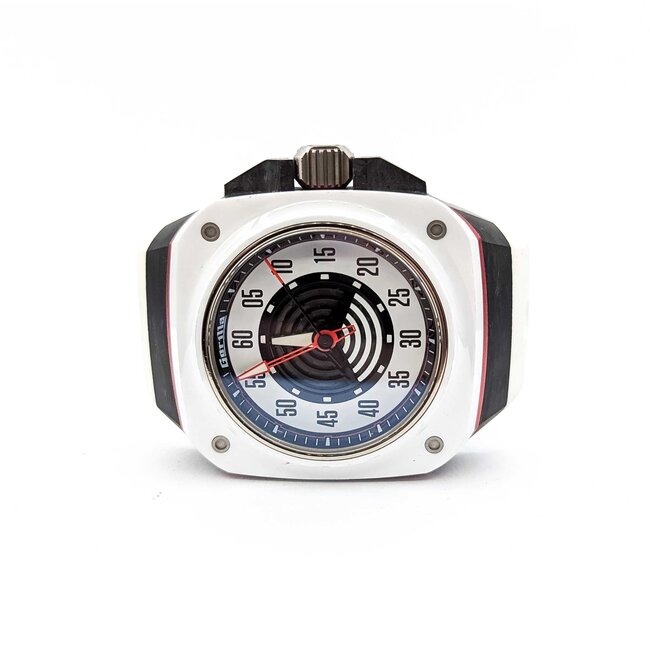 Watch Gorilla Fastback White 44mm Ceramic/Stainless Rubber Strap Watch Only 225086600