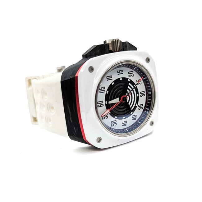 Watch Gorilla Fastback White 44mm Ceramic/Stainless Rubber Strap Watch Only 225086600