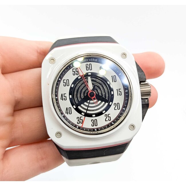 Watch Gorilla Fastback White 44mm Ceramic/Stainless Rubber Strap Watch Only 225086600