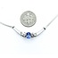 Necklace .15ctw Baguette Diamonds .75ct Tanzanite 14kw 17" 6.7g 225070149