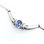 Necklace .15ctw Baguette Diamonds .75ct Tanzanite 14kw 17" 6.7g 225070149