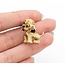 Brooch Puppy Ruby/Sapphire/Black Onyx 14ky 21.5x21.5mm 5.7g 225070129