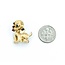 Brooch Puppy Ruby/Sapphire/Black Onyx 14ky 21.5x21.5mm 5.7g 225070129