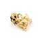 Brooch Puppy Ruby/Sapphire/Black Onyx 14ky 21.5x21.5mm 5.7g 225070129